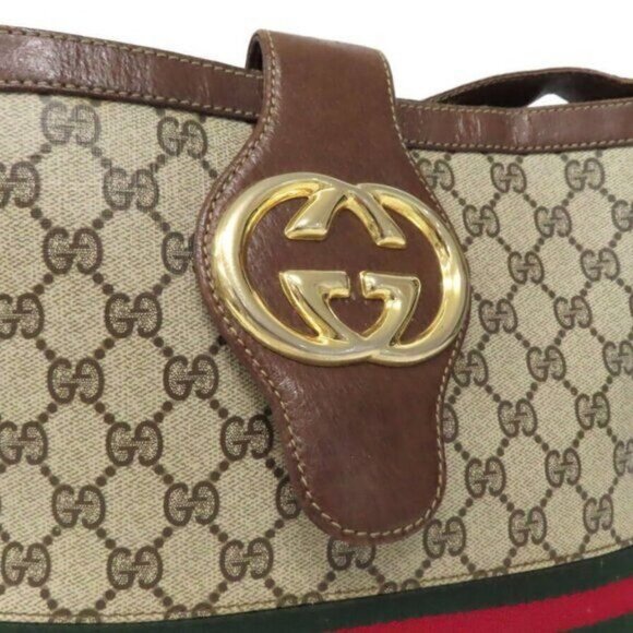 Authentic Gucci GG Sherry Canvas Ophidia Crossbody Shoulder Bag Messenger Tote - Picture 4 of 9